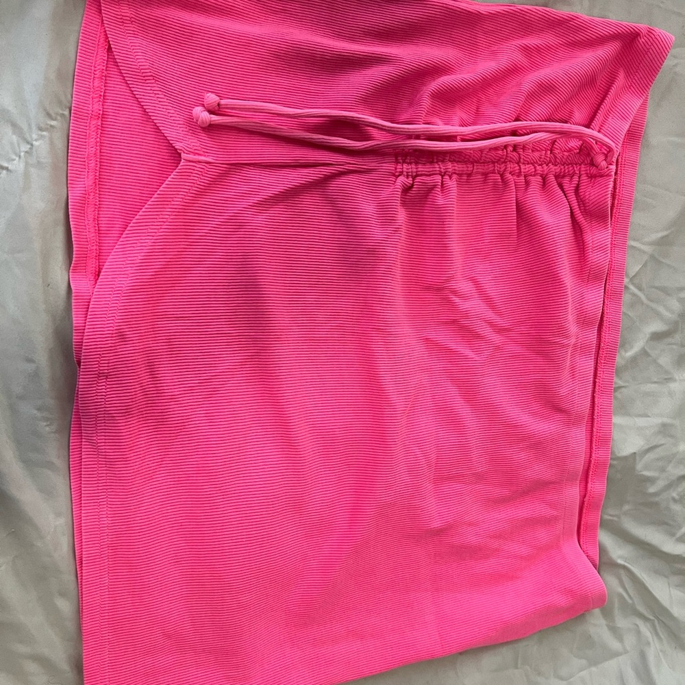 Aerie Vibrant Pink Ribbed Skirt